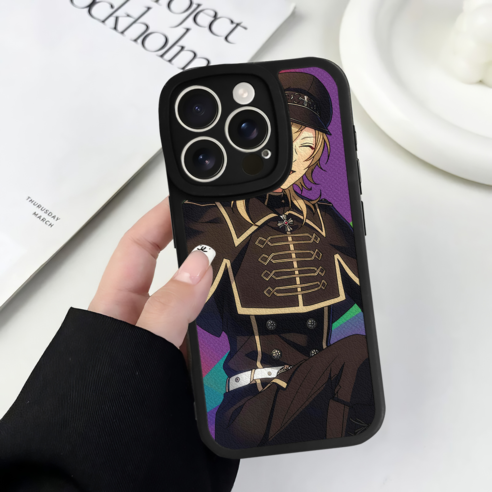 （画像用） あんさんぶるスターズ! Ensemble Stars 【iPhone 16シリーズ対応】シリコンスマホケース（レザー調） 材質：シリコン
